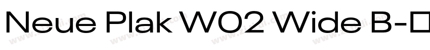 Neue Plak W02 Wide B字体转换 Neue Plak W02 Wide B字体转换